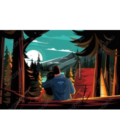  The romance of a moonlit forest