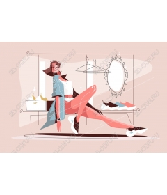  Chic stylish woman