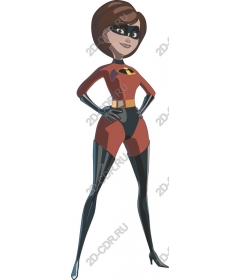  Confident superheroine