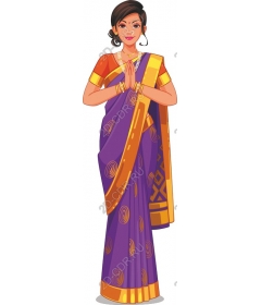  Bright Indian Sari