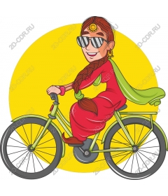  Charming cyclist