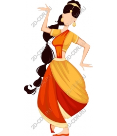 Traditional elegance: a woman in a cultural outfit