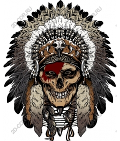 Headdress in the shape of a skull