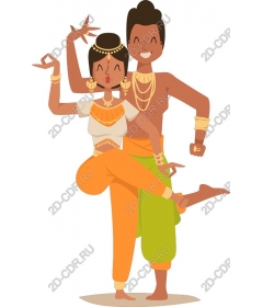  Bright traditional couple