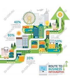 Infographics "Way to business"