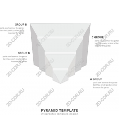  Инфографика шаблона пирамиды