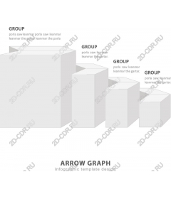 Шаблон инфографики «Стрелка графика»