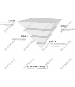  Шаблон инфографики «Пирамида»