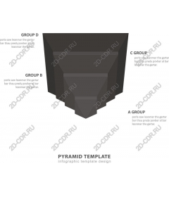  Шаблон инфографики «Пирамида»