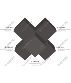 Infographics group 3D Cube