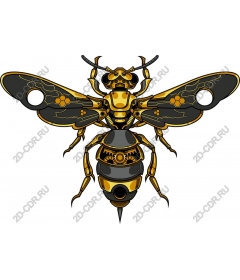 Mechanical bee - steampunk Style