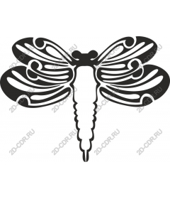 Stylized dragonfly