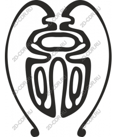 Stylized scarab