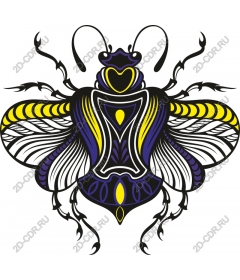  Bright stylized bee