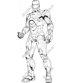  Futuristic armored superhero