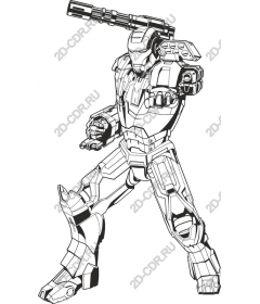  Futuristic armored hero