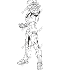  Futuristic armored character