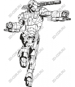  Futuristic armored hero