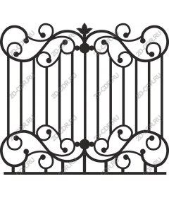 Fine wrought iron gates