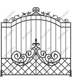  Elegant ornate wrought-iron gates