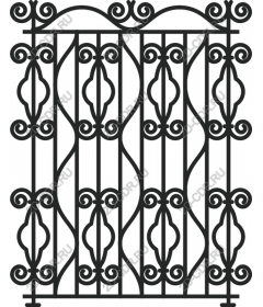 Intricate decorative fence