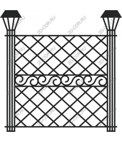 Elegant garden fence