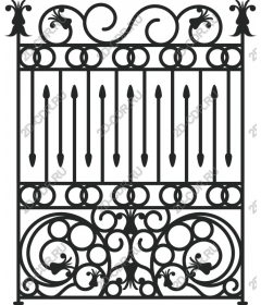 Fine wrought iron gates