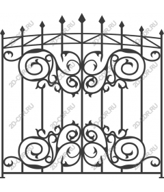  Elegant ornate wrought-iron gates