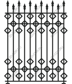 Exquisite wrought iron fence