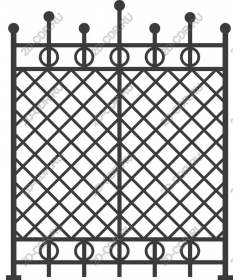  Elegant decorative fence