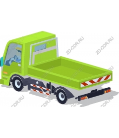  Bright green truck