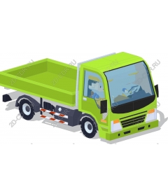  Bright green truck