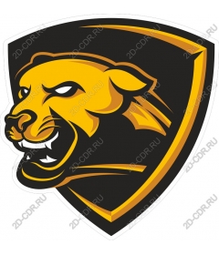 Emblem depicting the head of a fierce Panther