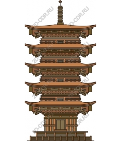 The traditional pagoda