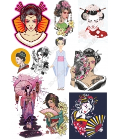 Geisha Set - 9 Pieces