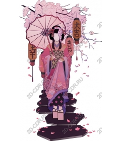 Geisha cherry blossoms