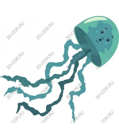  Cartoon jellyfish