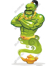  Charming green Genie