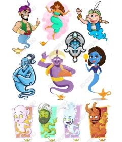 Vintage Genie Character Set