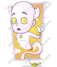  Adorable cartoon Jinn-sprites