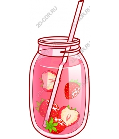  Освежающая банка Strawberry Mason