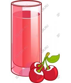  Bright cherry juice