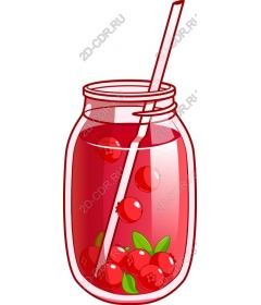 Bank Mason for cranberry juice