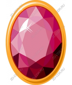  Bright pink gemstone