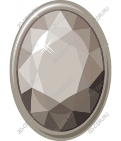  Elegant oval gemstone