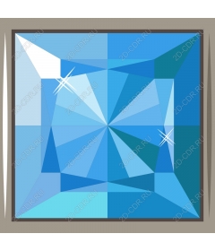  Elegant blue crystal