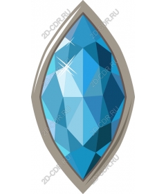  Elegant blue gemstone