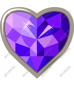  Elegant gemstone Purple heart