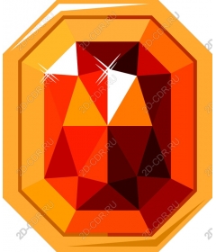  Bright orange gemstone