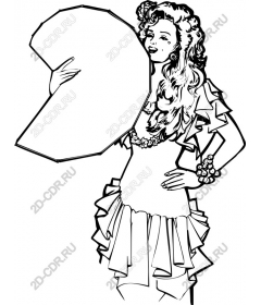 Vintage glamour to a woman with a figure 9